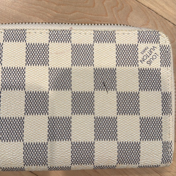 Large Logo Wallet Lot Checkered Copy Luxury - Picture 9 of 9